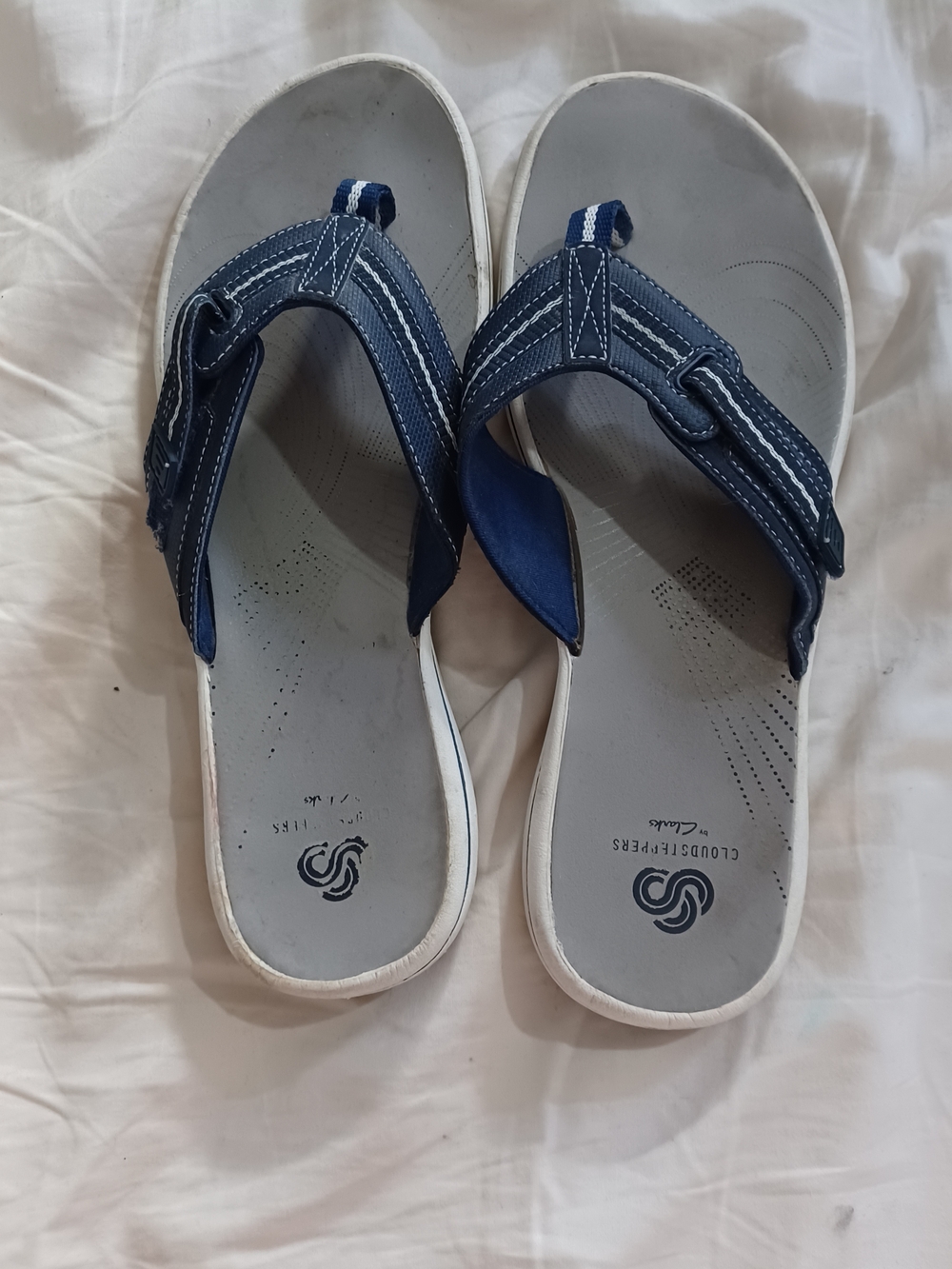 Navy Blue Flip Flop Sandals